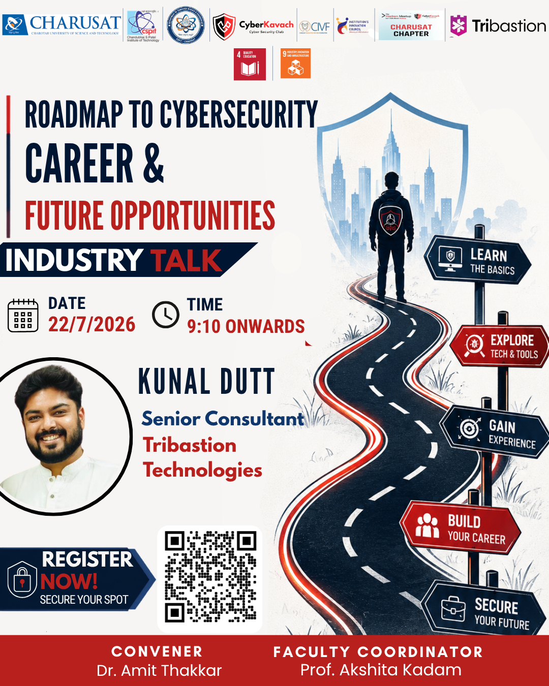 Tribastion × CHARUSAT: Roadmap to Cybersecurity Career & Future Opportunities