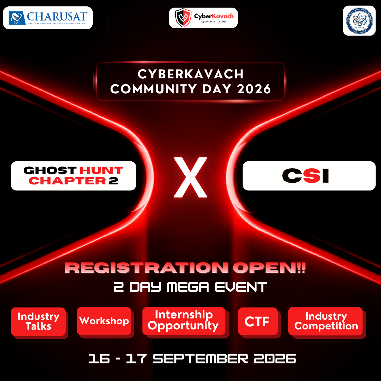 2 Day CyberKavach Community Event ~ Ghost Hunt + CSI Workshop